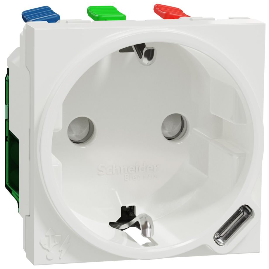 Priza Schneider USB C Noua Unica, Alb