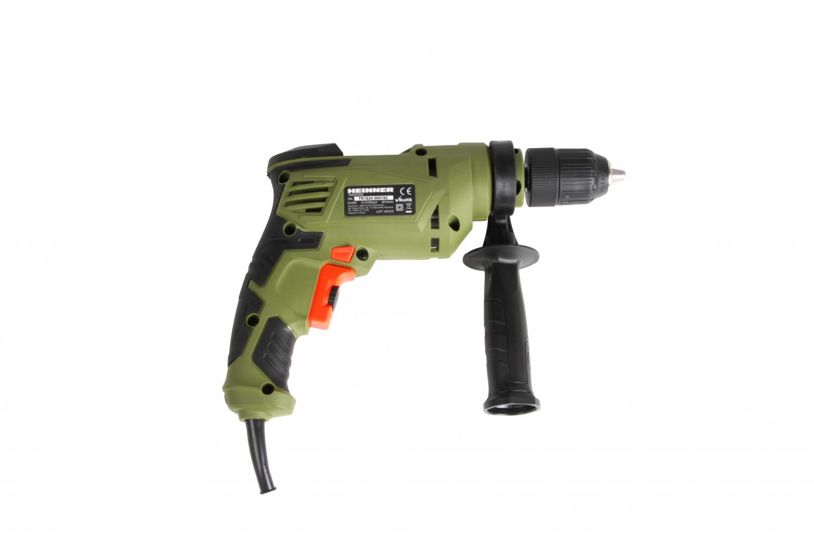 Mașină de Găurit cu Percuție Heinner 810W, 13MM - Putere Maximă - imagine 2