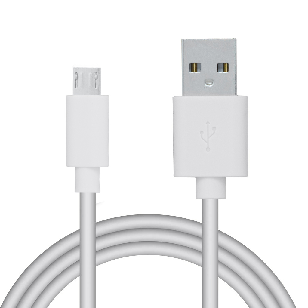 Cablu Micro-USB Spacer 1.8m Alb - Încărcare și Date USB 2.0