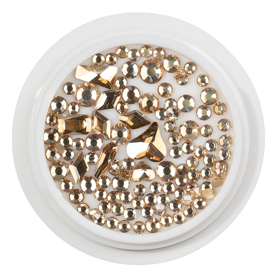 Cristale Unghii LUXORISE Champagne Gold pentru manichiura spectaculoasa