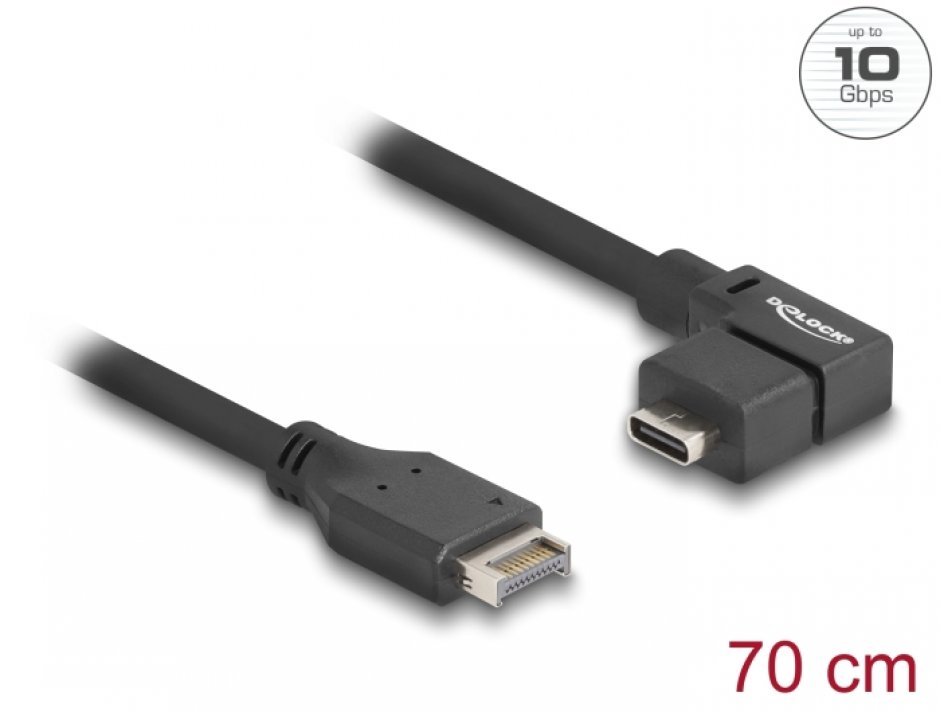 Cablu Delock USB E-Key la USB-C, 70cm