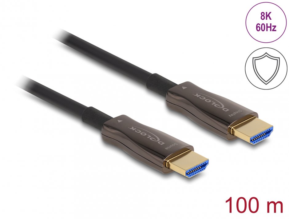 Delock 86080 Cablu Optic HDMI 8K 100m