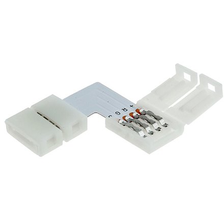 Conector banda LED RGB 10 mm Optonica în unghi drept