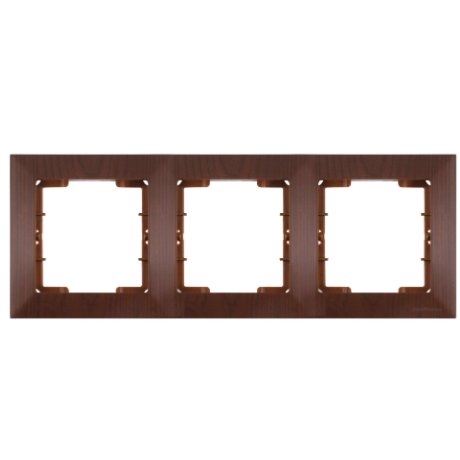 Rama 3 Posturi Mutlusan Candela, Orizontală, Nuc