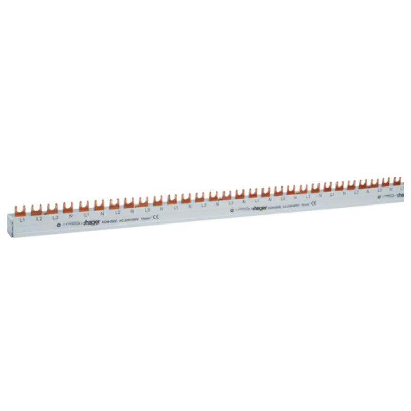 Busbar Hager KDN450E, 80A, 4P