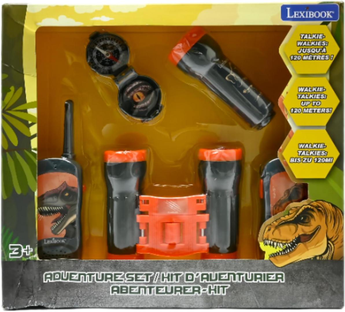 Set Aventură Dinozuri Lexibook - Walkie-Talkie și Accesorii