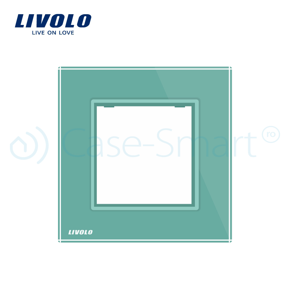 Rama Priză Simplă Livolo din Sticlă Cristal - imagine 9