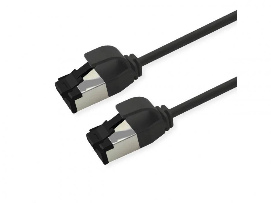 Cablu RJ45 Cat.8.1 Roline 3m, 40 Gbit/s, LSOH, Negru