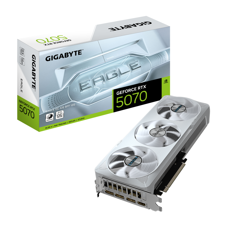 Placă Video RTX 5070 EAGLE OC ICE SFF 12GB GIGABYTE