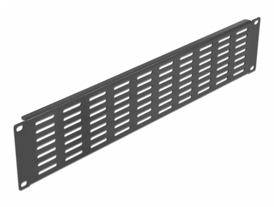 Panou 19" 2U Negru Delock cu Ventilatie