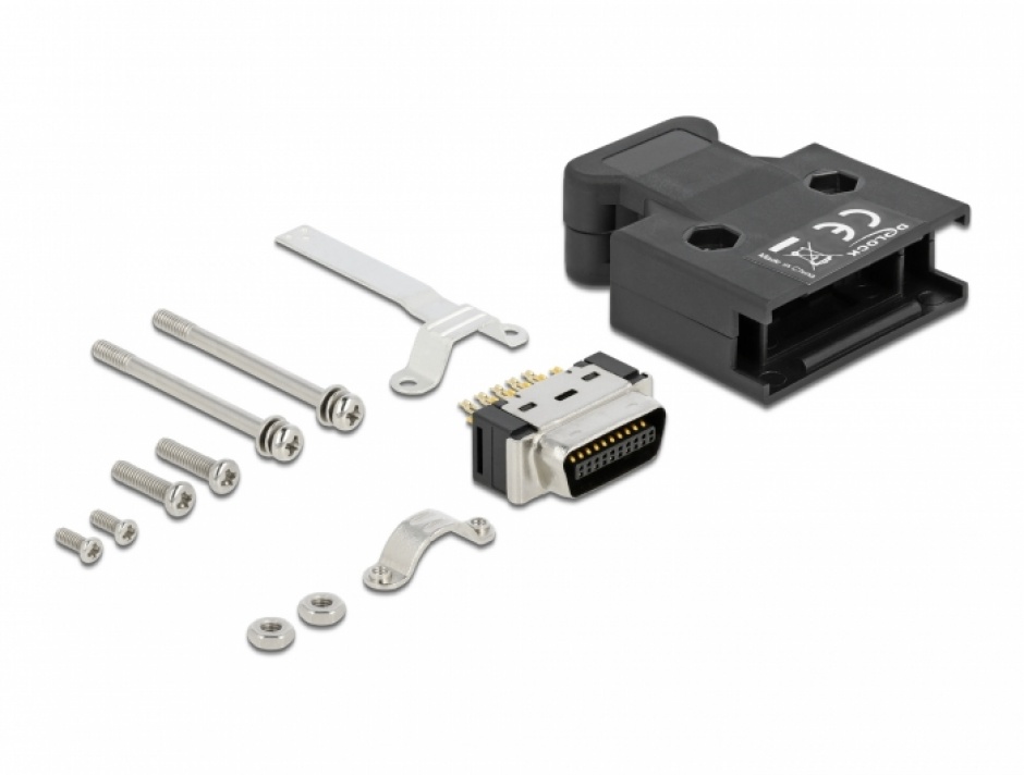 Conector lipit MDR 20 pini cu carcasă Delock 66622