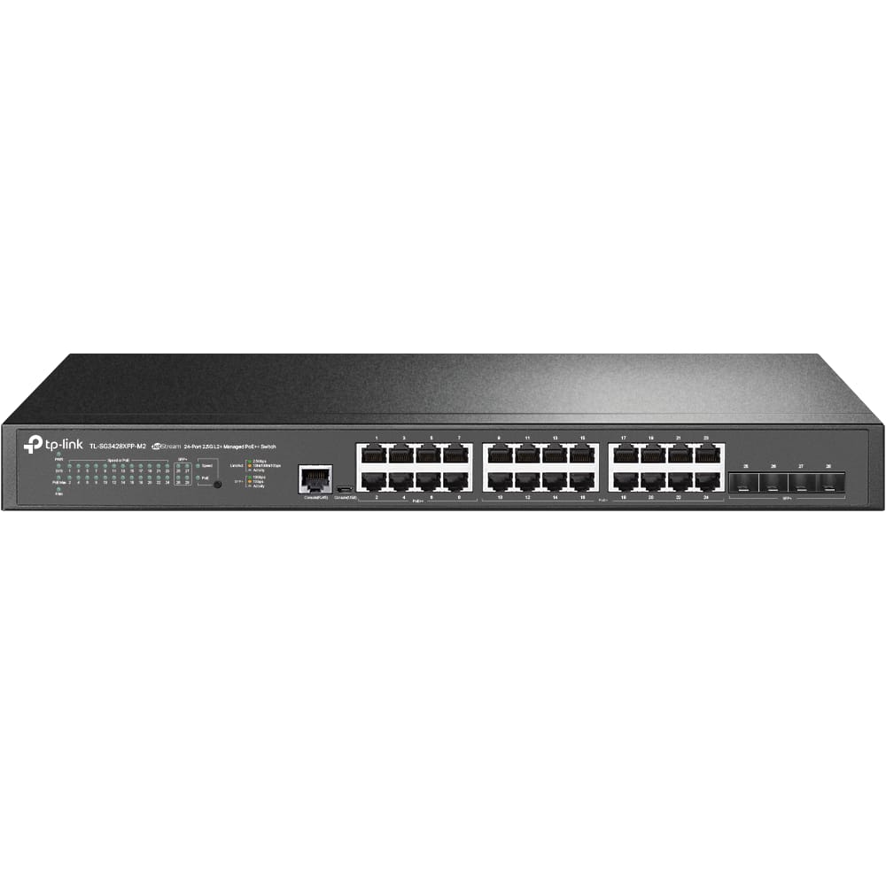 Switch Managed TP-Link JetStream 24-Port 2.5G PoE++ 10G SFP+ L2+ - imagine 2
