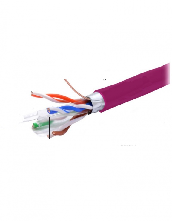 Rola Cablu RJ45 FTP Cat.6 305m Cu Violet OEM