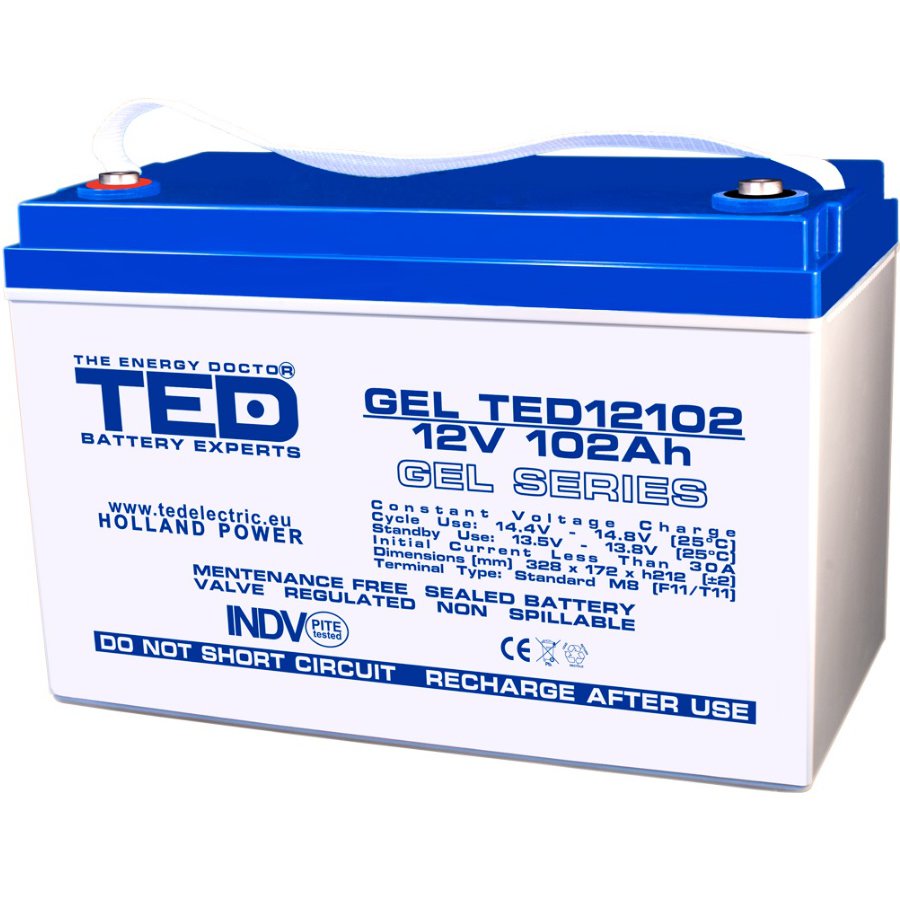 Acumulator GEL TED 12V 102Ah Deep Cycle