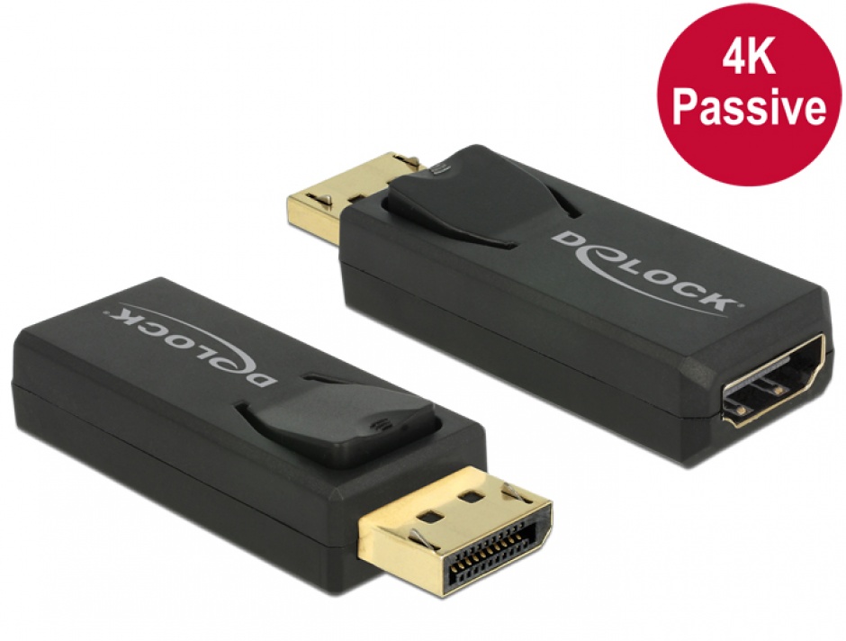 Adaptor DisplayPort la HDMI 4K Delock 65571