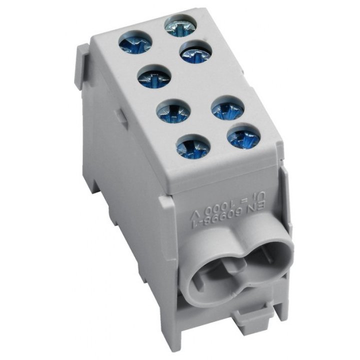Repartitor Hager 100A, 2x35/2x25mm, Gri