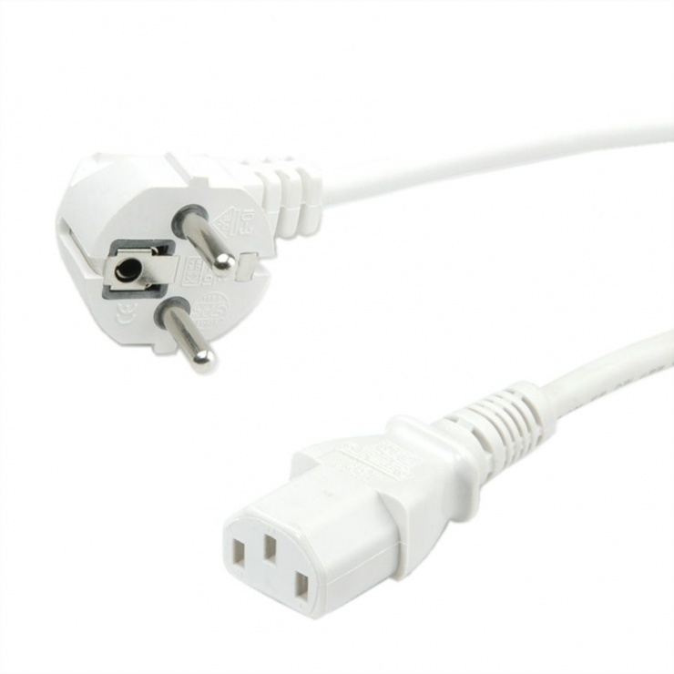 Cablu Alimentare PC C13 1.8m Alb, Value