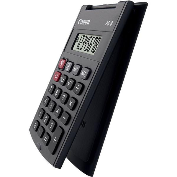 Calculator Canon AS8 8 Digiti Negru - Calcule Rapide - imagine 3