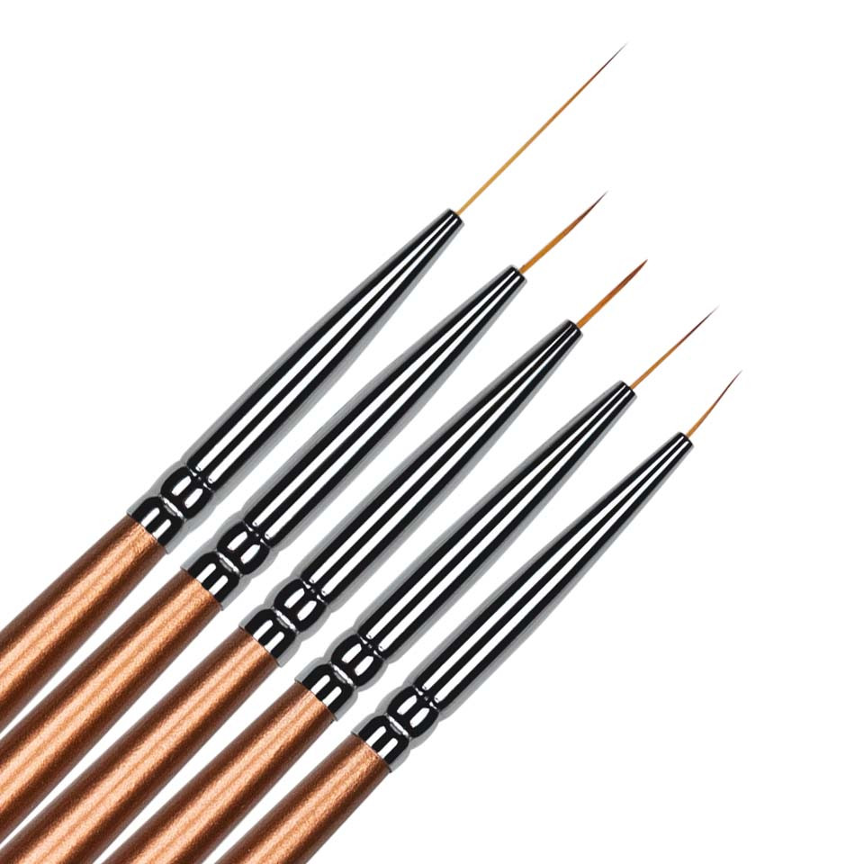 Set 5 Pensule Pictura Unghii Luxorise Linii Fine