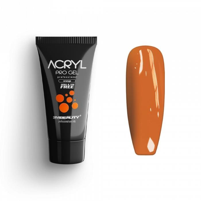 Acryl Pro Gel 2M Orange 30g | PolyGel Nailshop