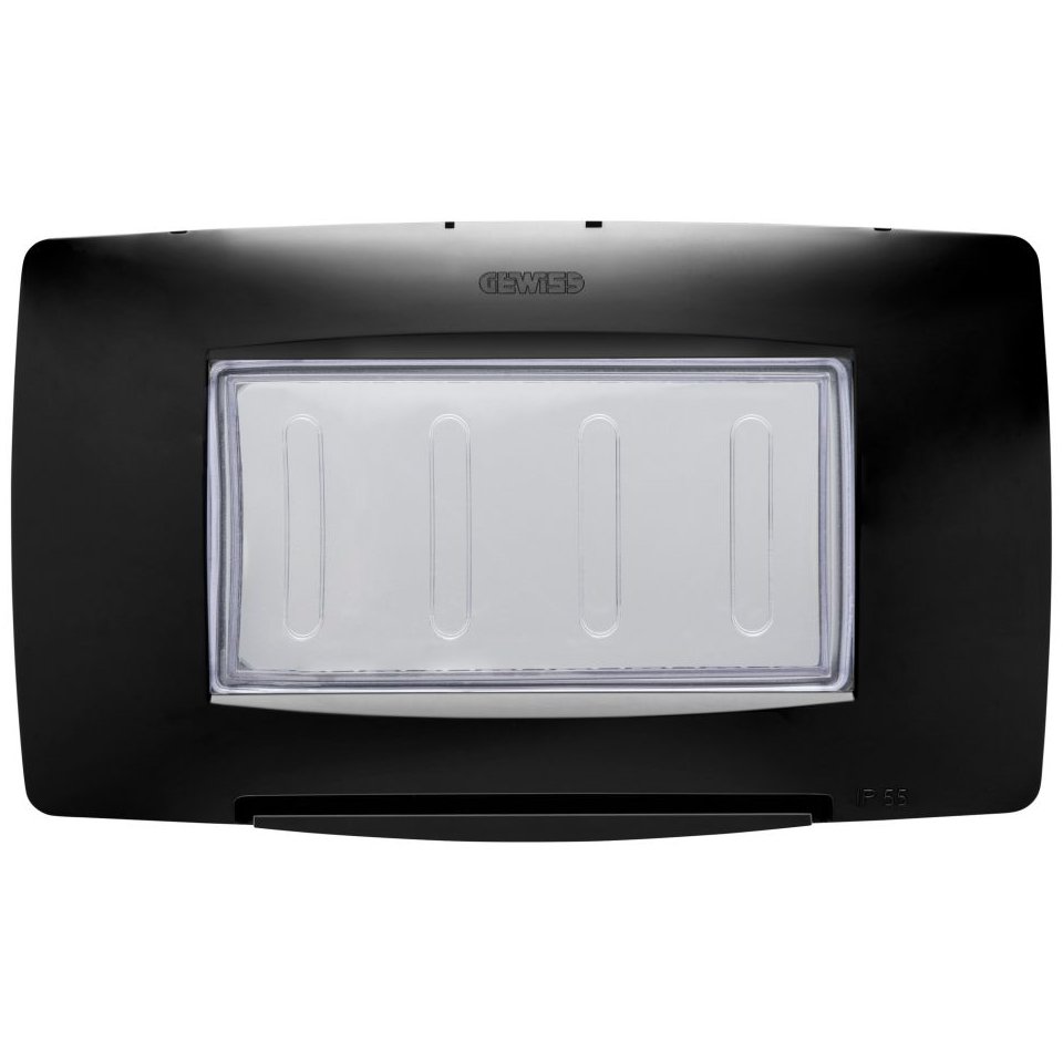 Rama etansare 4 module IP55 Gewiss Chorus Negru