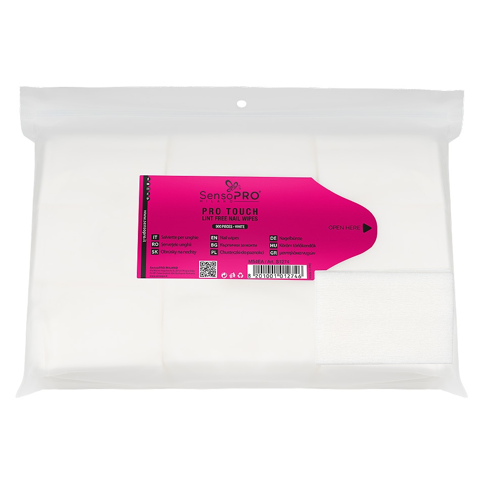Servetele Unghii SensoPRO Milano White, 900 buc