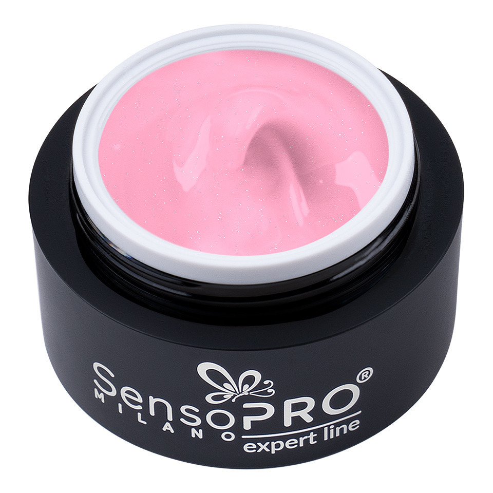 Gel Constructie SensoPRO Shimmer Milky Pink 15ml