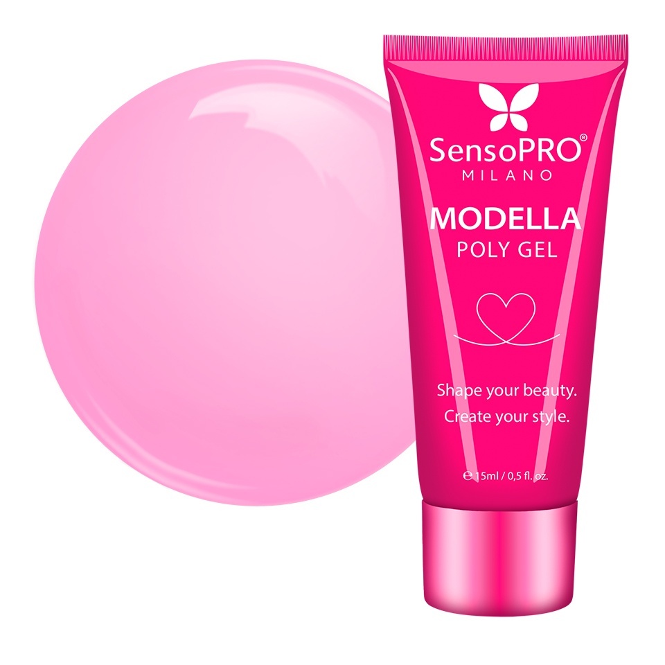 Polygel MODELLA SensoPRO Milano - Soft Pink, 15ml