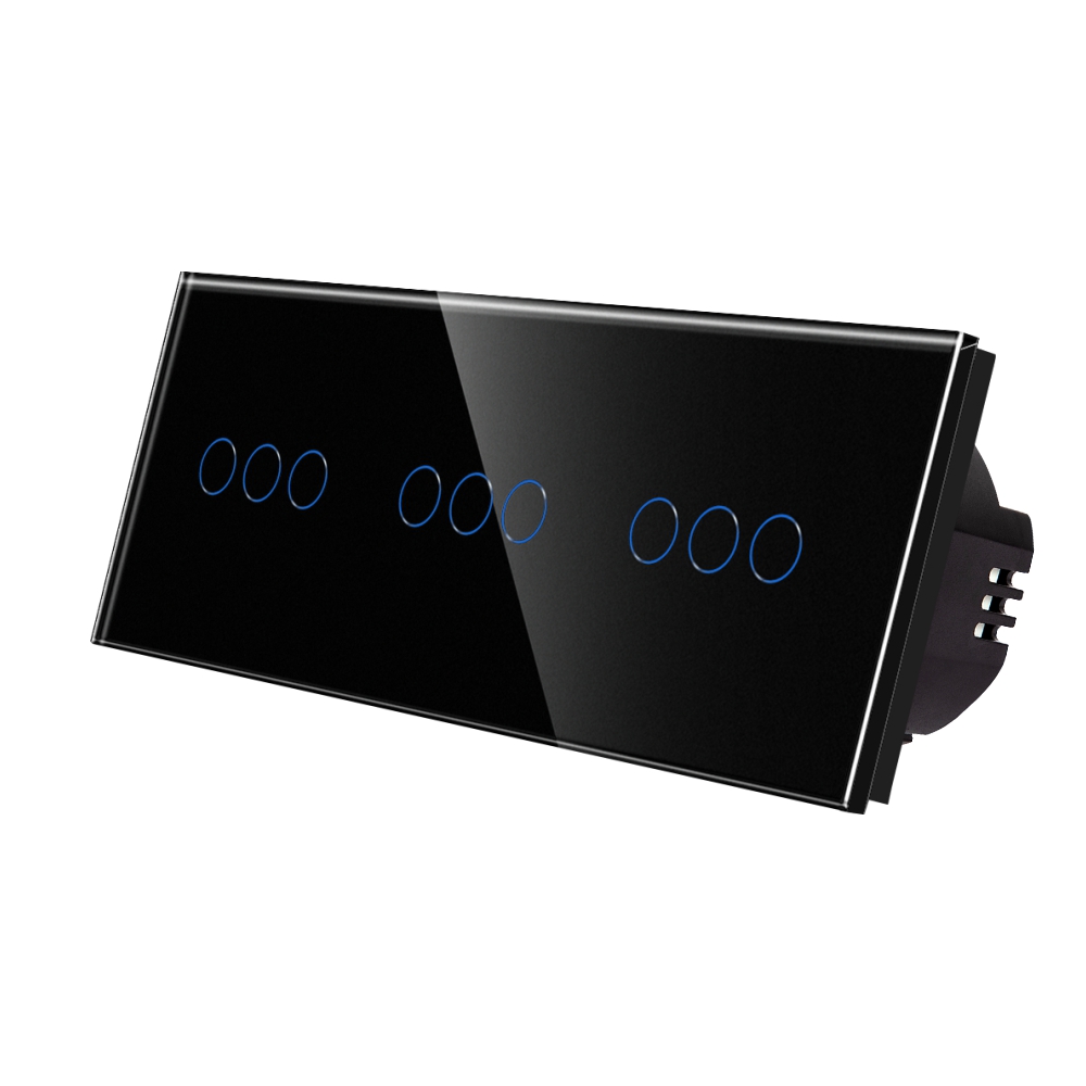 Intrerupator Touch Triplu Sticla LUXION IP45 - imagine 5