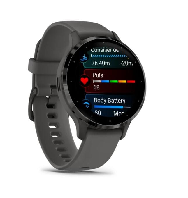 Ceas Smartwatch Garmin Venu 3S Pebble Gray Slate - Display AMOLED - imagine 4