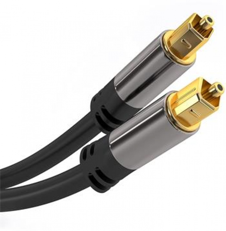 Cablu Audio Optic Toslink 0.5m Metal