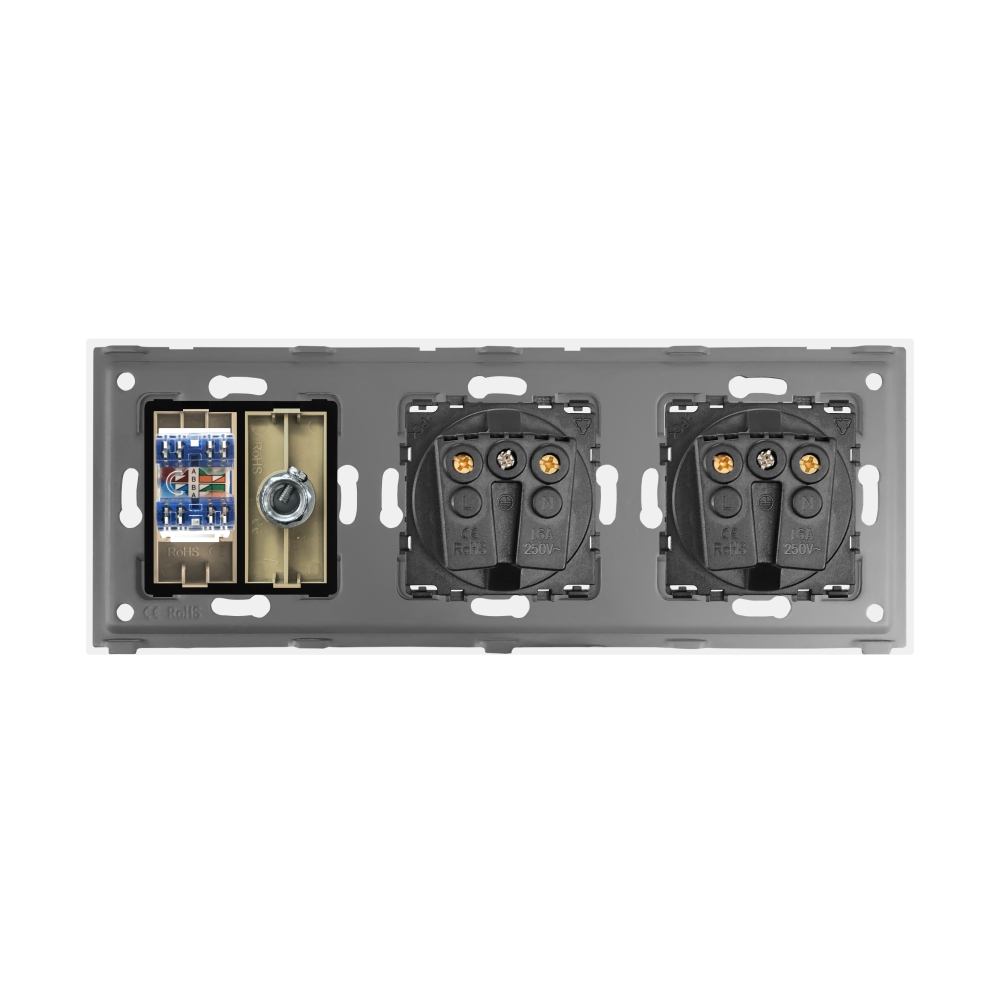 Priza Schuko TV Internet Sticla Luxion - imagine 12