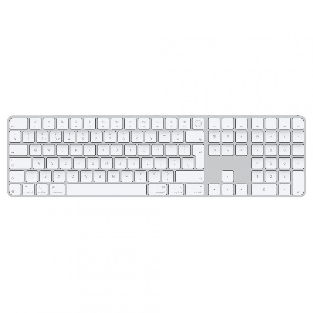 Apple Magic Keyboard 2024 Touch ID Numeric RO Alb