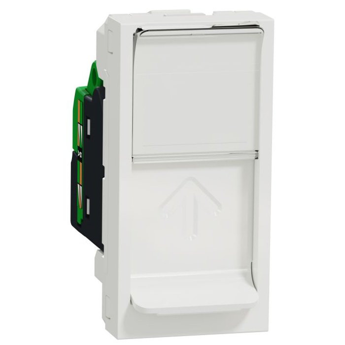 Priza Date RJ45 Cat.6 Schneider Unica, Alb