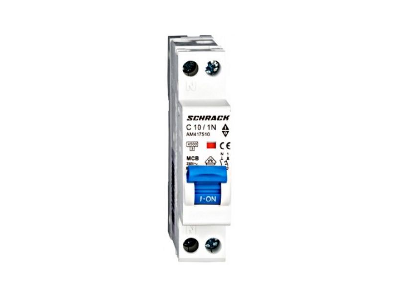 Siguranță SCHRACK 1P+N C10A | Protecție