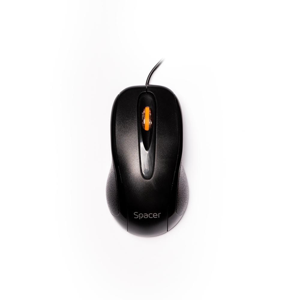 Mouse Spacer SPMO-F01 cu Fir Optic 1000 DPI Negru - imagine 3