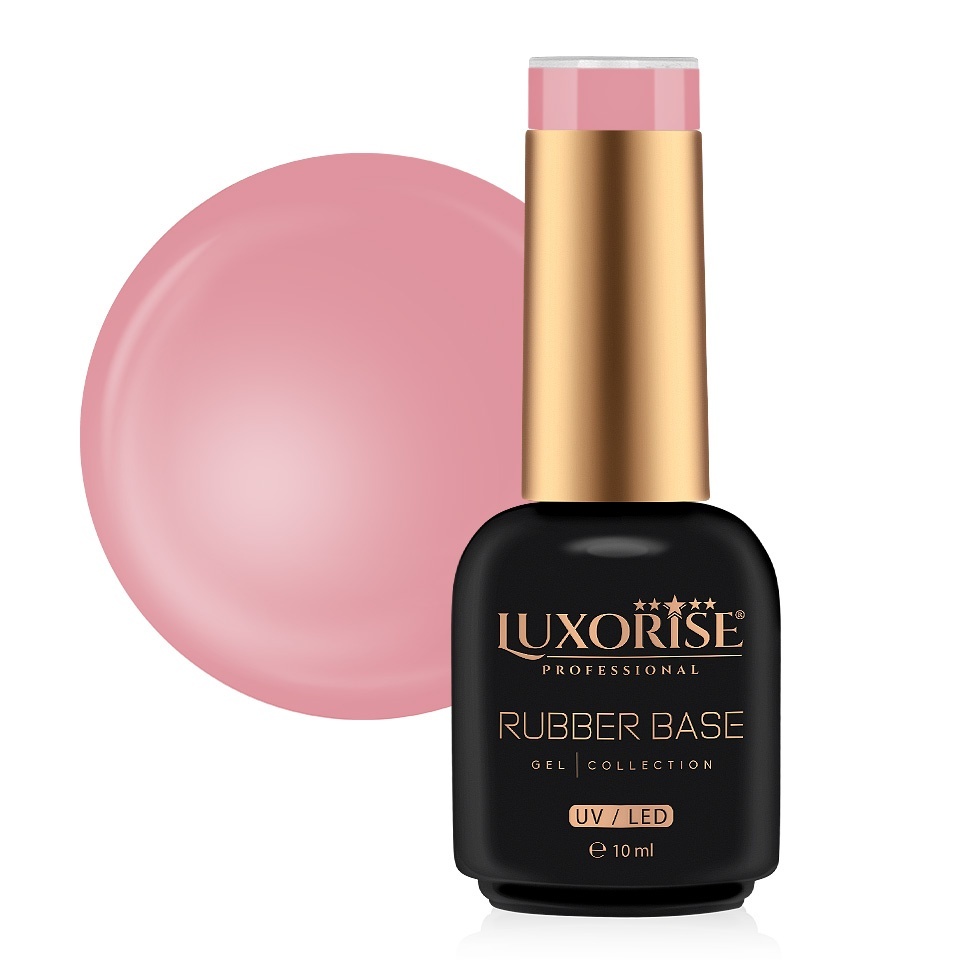 Rubber Base LUXORISE Wine Velvet 10ml - Nivelare Perfectă - imagine 2