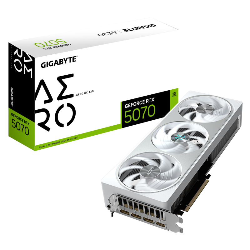 Placă Video RTX 5070 AERO OC 12GB GDDR7 Gigabyte PCIe 5.0