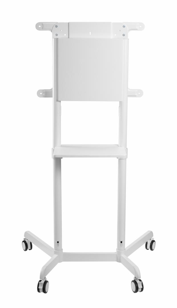 Stand TV Mobil SERIOUX 37-70 inch 70kg - Alb, Reglabil - imagine 6