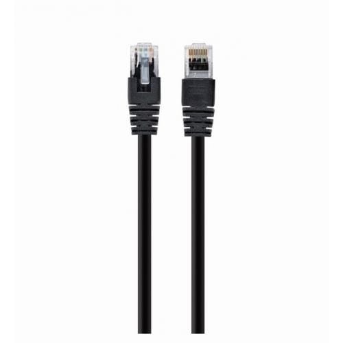 Patch Cord UTP Cat5e Spacer 20m Negru - Conexiune Rapidă - imagine 2