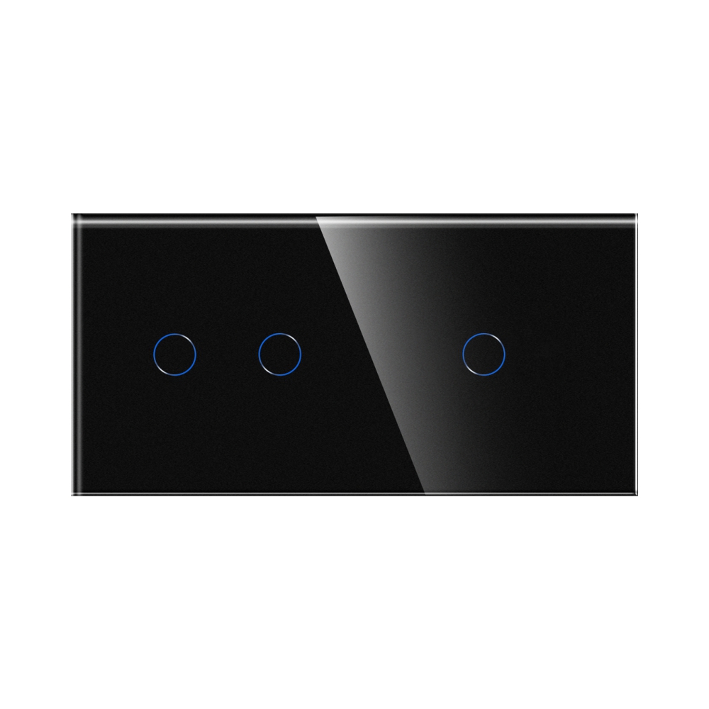 Intrerupator Dublu+Simplu Touch Sticla Luxion - imagine 6