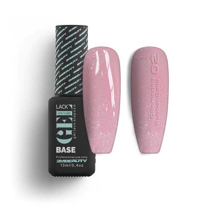 Oja Semipermanenta GELlack 2M Glimmering Rubber Base Nr. 02
