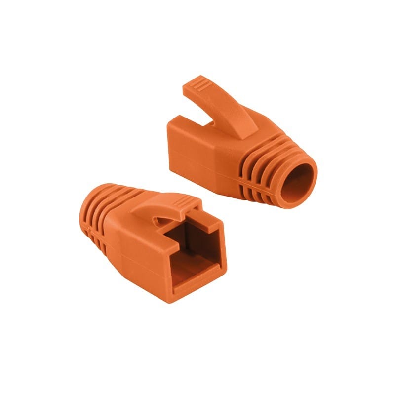 Manson Mufe RJ-45 LogiLink Portocaliu 50 buc - Protecție Cat6 - imagine 2