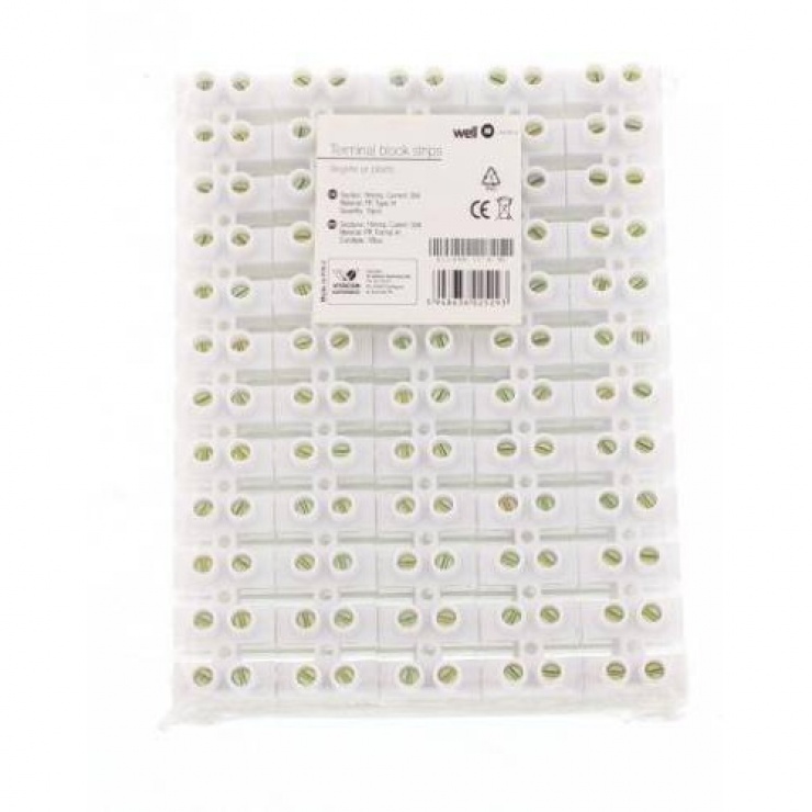 Set 12 Reglete Plastic 6A Forma H OEM