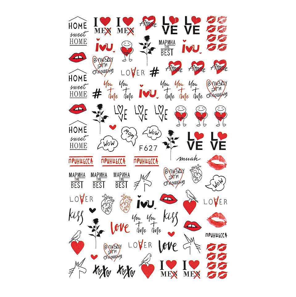 Abtibild Unghii SensoPRO Milano Love Drums F627