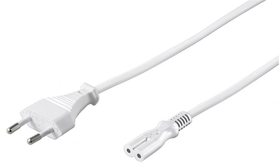 Cablu Alimentare Euro IEC C7 3m Alb OEM