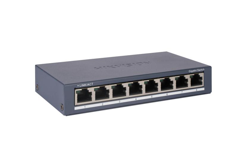Switch Hikvision DS-3E0508-O 8 Porturi Gigabit RJ45 - imagine 1