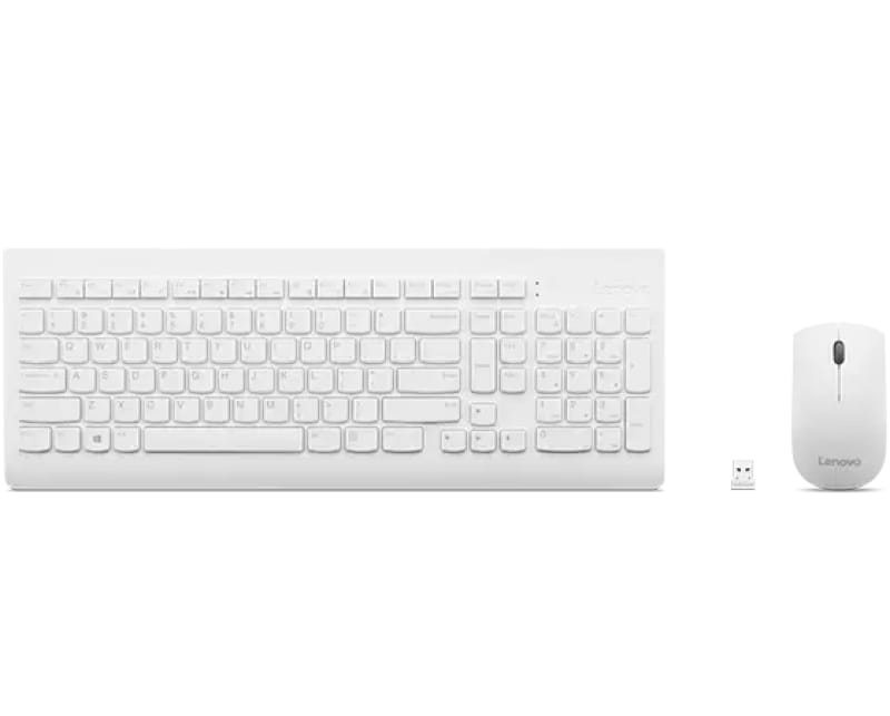 Kit Tastatura si Mouse Lenovo 510 Alb - US Layout Wireless - imagine 2