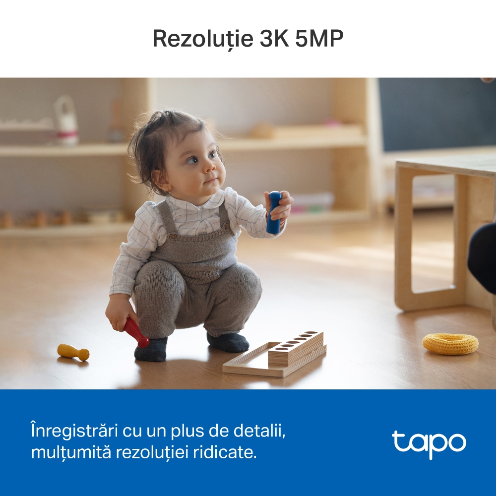Cameră de supraveghere TP-LINK Tapo C230 Pan/Tilt Wi-Fi 3K 5MP - imagine 4