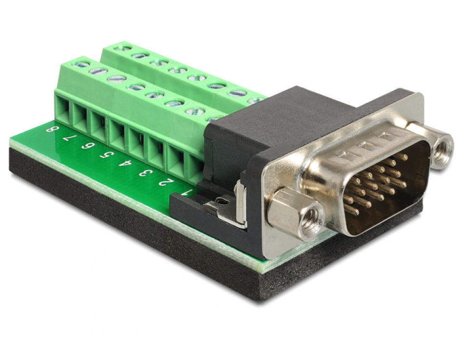 Adaptor VGA T la Bloc Terminal 16pini Delock